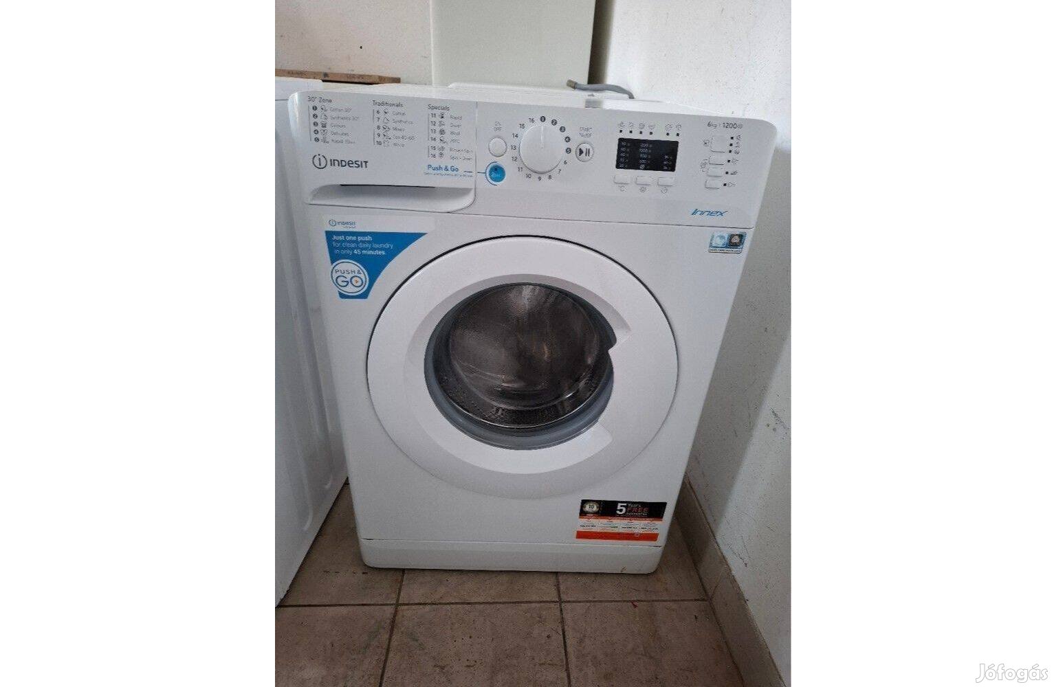 Használt Indesit Bwsa 61251 W Keskeny Mosógép [H16328] 3 hó garancia